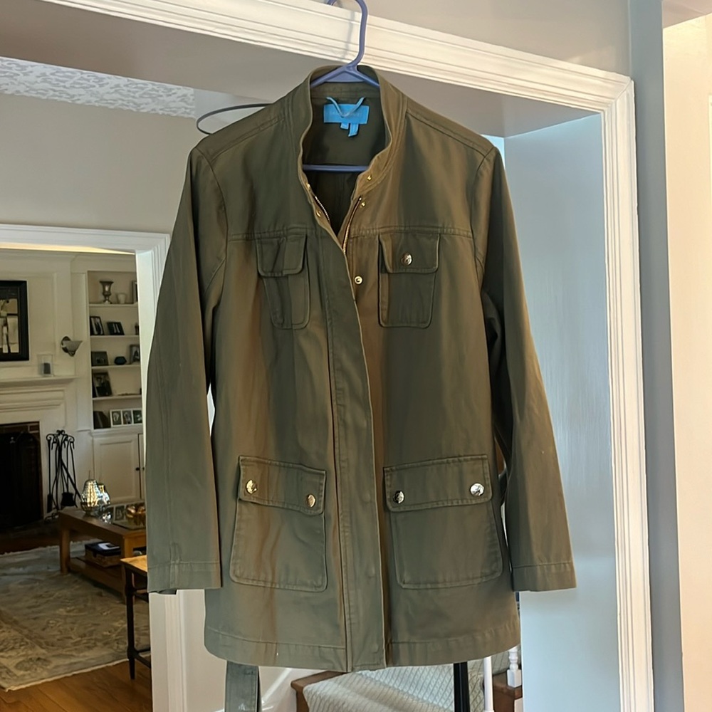 Draper James green Jean jacket/coat